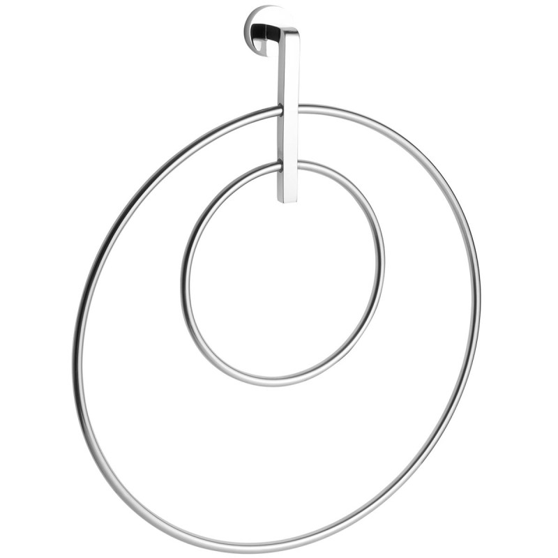 BITTER SUITE Double Towel Ring Polished Chrome