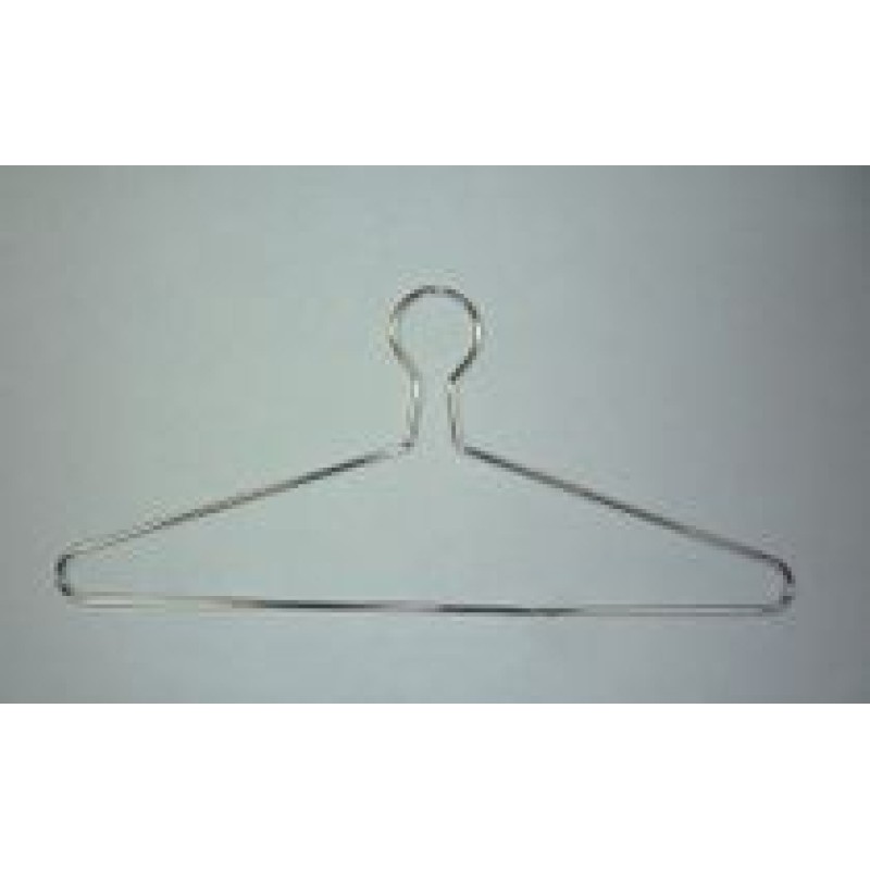 LIGHTWEIGHT CHROME PLATED METAL HANGER - Closed Hook Coat Rack