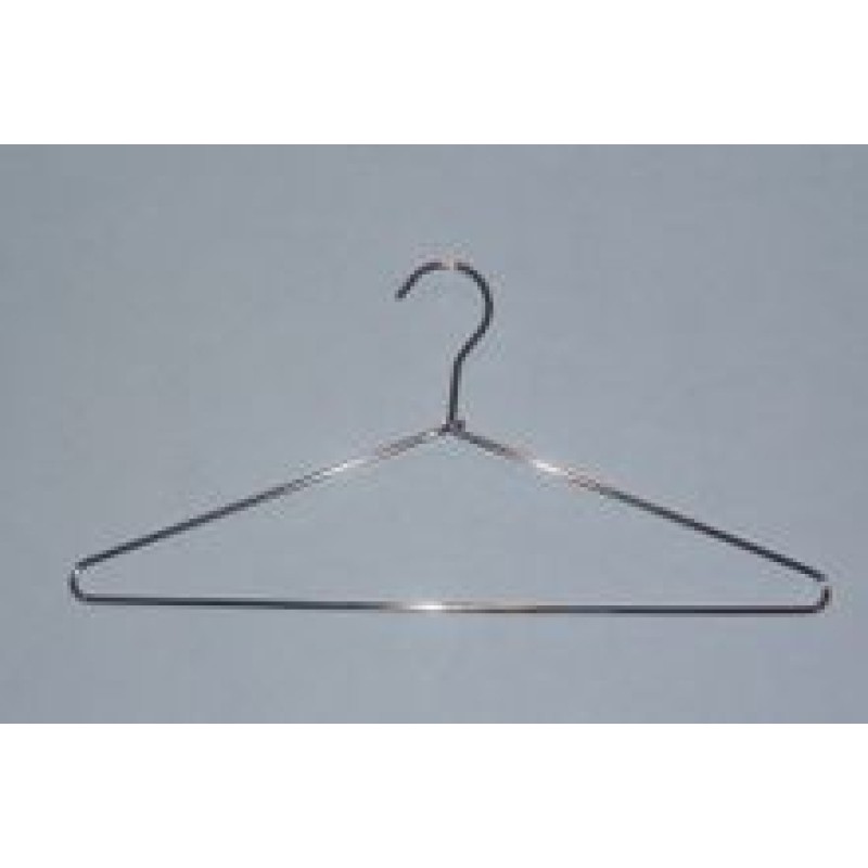 LIGHTWEIGHT CHROME PLATED METAL HANGER - Reg. Hook Coat Rack