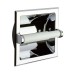 Recessed Paper Holder with Satin Nickel Roller - Satin Nickel