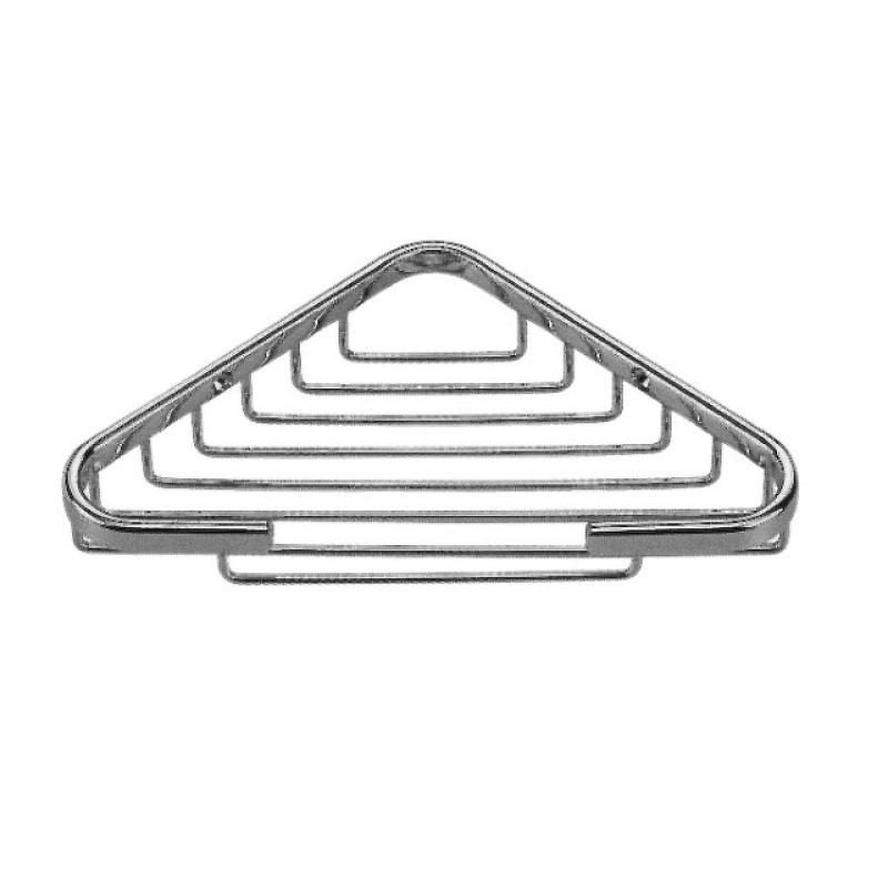 Small Corner Basket - Satin Nickel