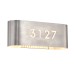 Address Lights Fixture with Room Numbers is Custom Made for Each Room Satin Nickel