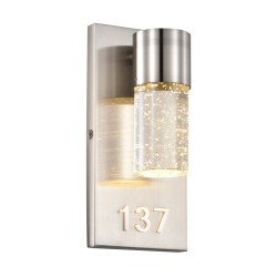 Address Lights Fixture with Room Numbers is Custom Made for Each Room Black