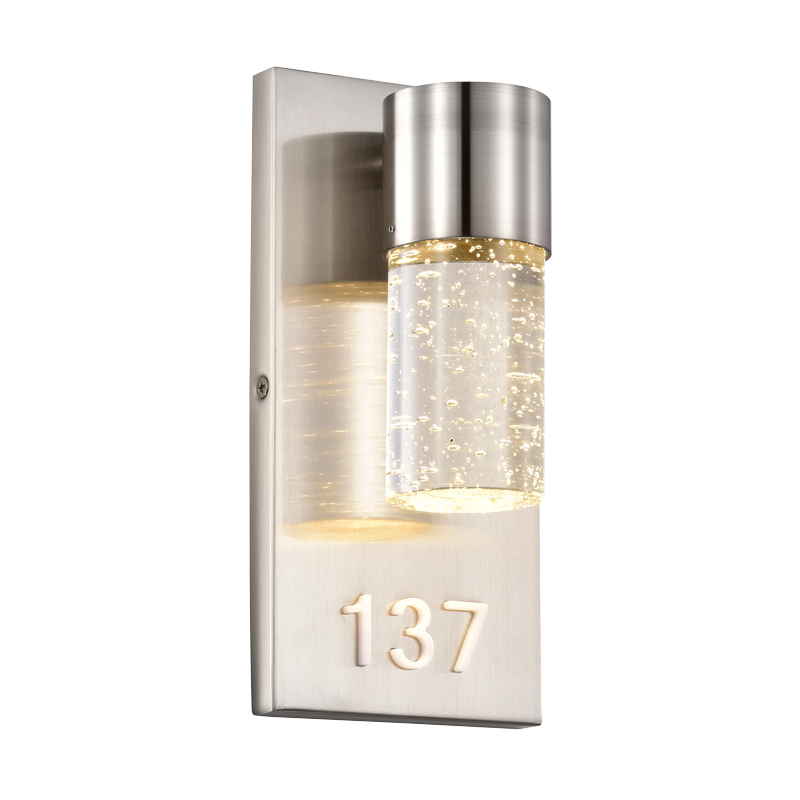 Address Lights Fixture with Room Numbers is Custom Made for Each Room Black