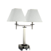 Desk Lamp with 2 Outlets & 2 USB Ports – Dual Rocker Switch