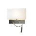 Brushed Nickel Wall Lamp with E26 Socket & LED Accent – 60W