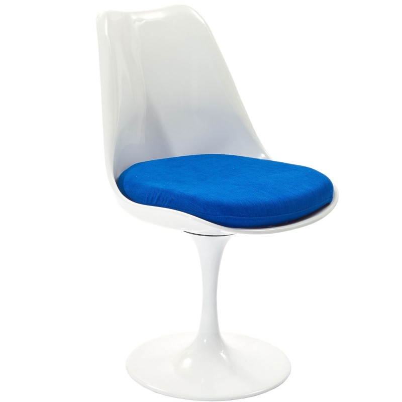 Lippa Dining Fabric Side Chair in Blue