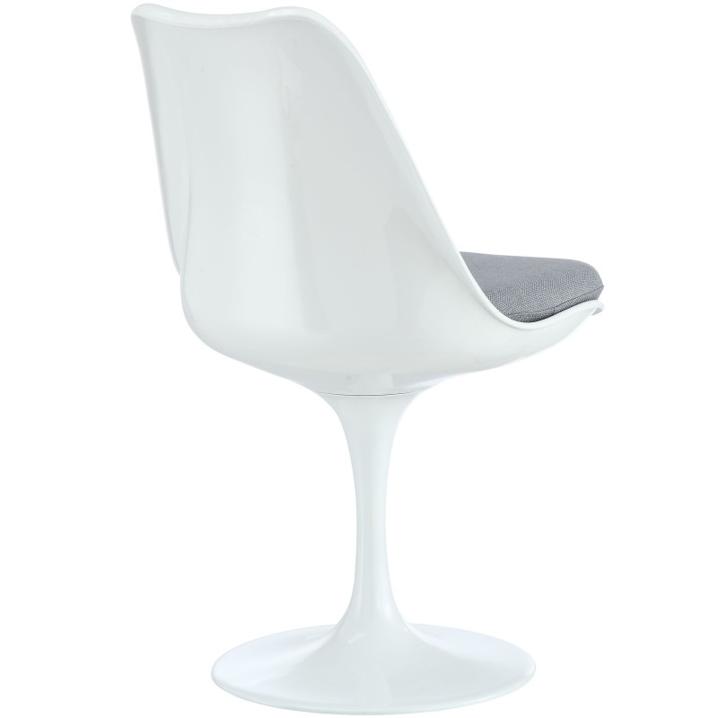 Lippa Dining Fabric Side Chair in Gray