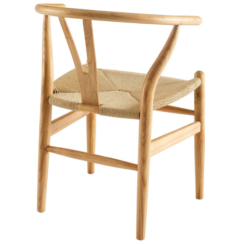 Amish Dining Wood Armchair in Natural