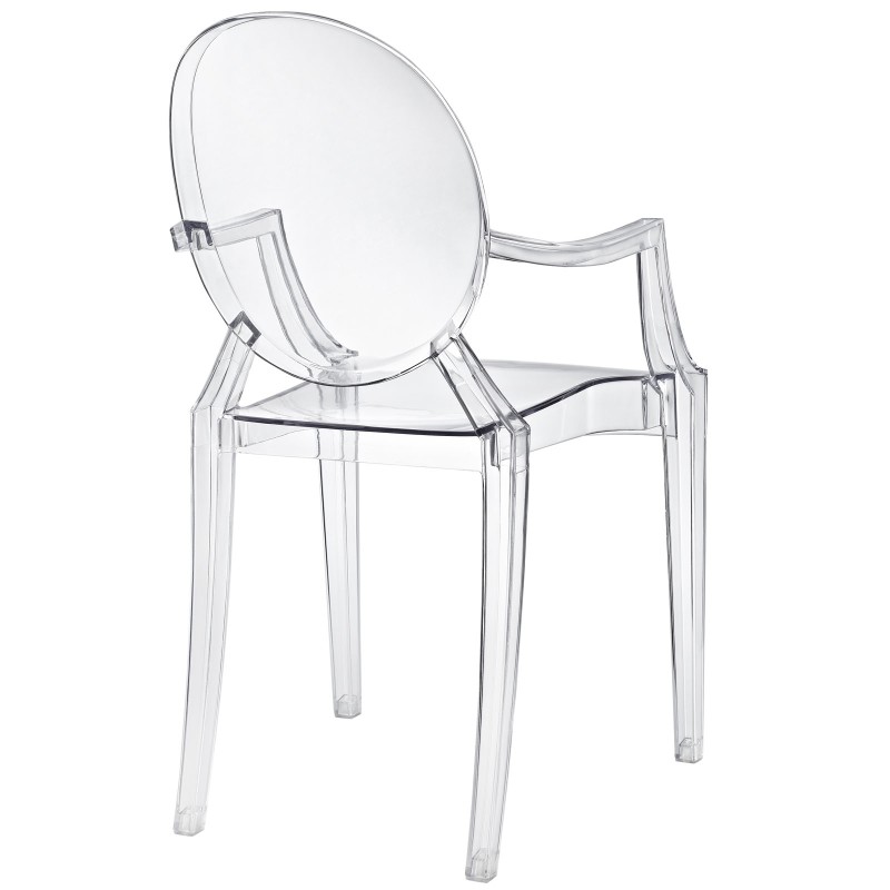 Casper Dining Armchair in Clear