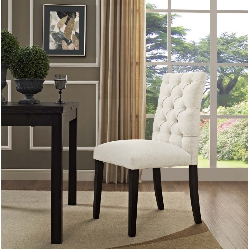 Duchess Fabric Dining Chair in Beige