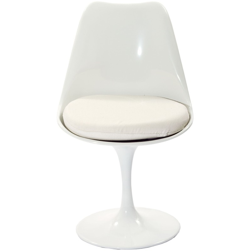 Lippa Dining Fabric Side Chair in White