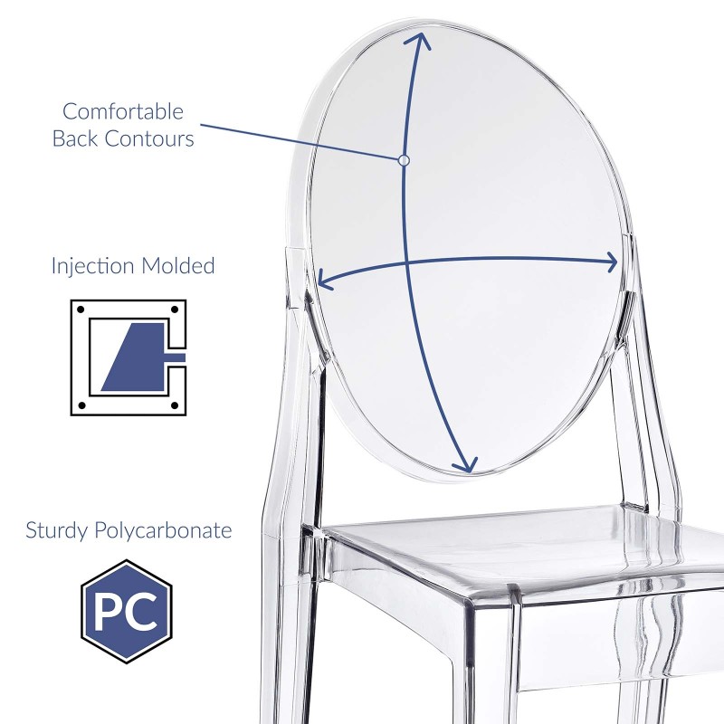 Casper Dining Side Chair in Clear