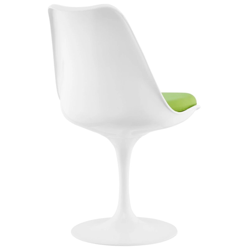 Lippa Dining Vinyl Side Chair in Green