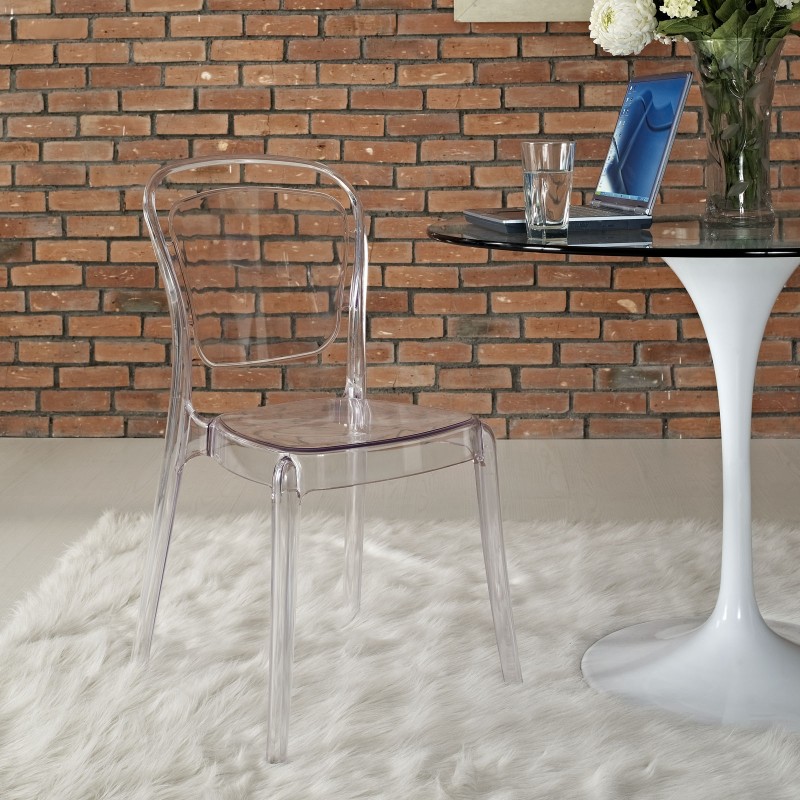 Entreat Dining Side Chair in Clear