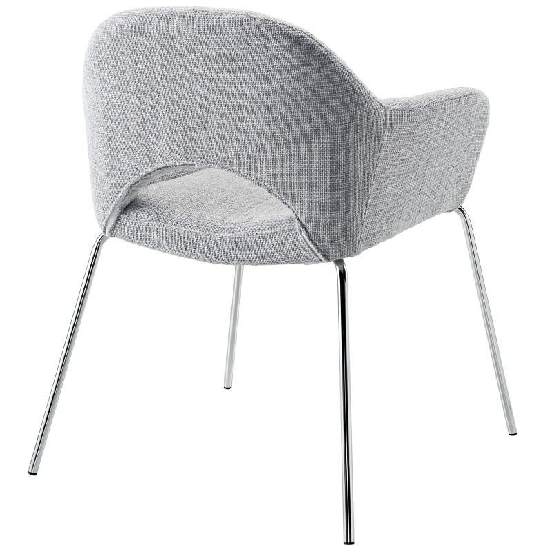 Cordelia Dining Armchair in Light Gray