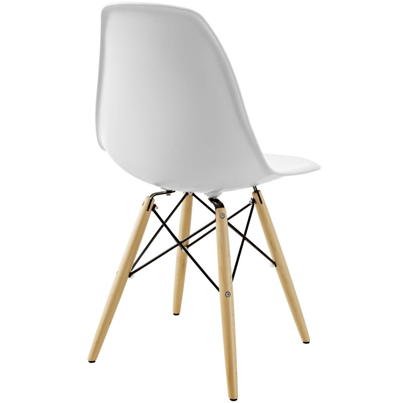 Pyramid Dining Side Chair in White