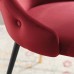 Adorn Tufted Performance Velvet Dining Side Chair in Maroon