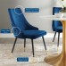 Adorn Tufted Performance Velvet Dining Side Chair in Navy
