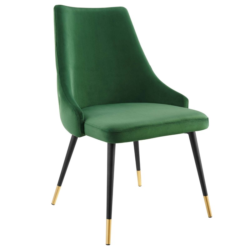 Adorn Tufted Performance Velvet Dining Side Chair in Emerald Adorn Tufted Performance Velvet Dining Side Chair in Emerald