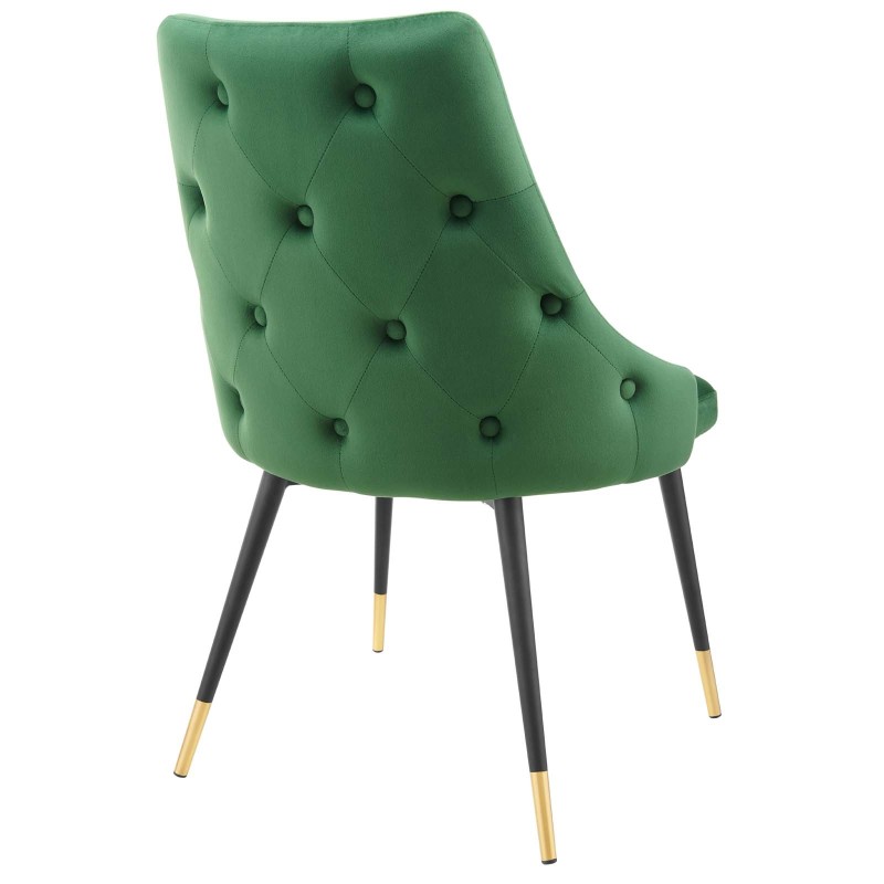 Adorn Tufted Performance Velvet Dining Side Chair in Emerald Adorn Tufted Performance Velvet Dining Side Chair in Emerald