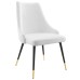 Adorn Tufted Performance Velvet Dining Side Chair in White