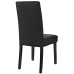 Confer Dining Vinyl Side Chair in Black