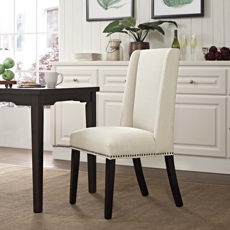 Baron Fabric Dining Chair in Beige