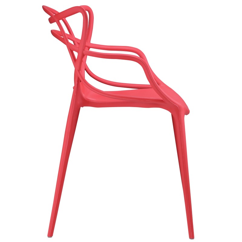 Entangled Dining Armchair in Red