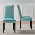 Parcel Performance Velvet Dining Side Chairs - Set of 2 in Mint