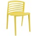 Curvy Dining Side Chair in Yellow