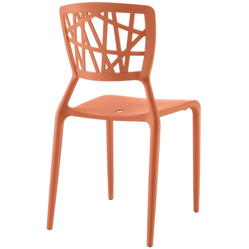 Astro Dining Side Chair in Orange
