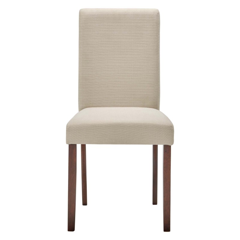 Prosper Upholstered Fabric Dining Side Chair Set of 2 in Beige