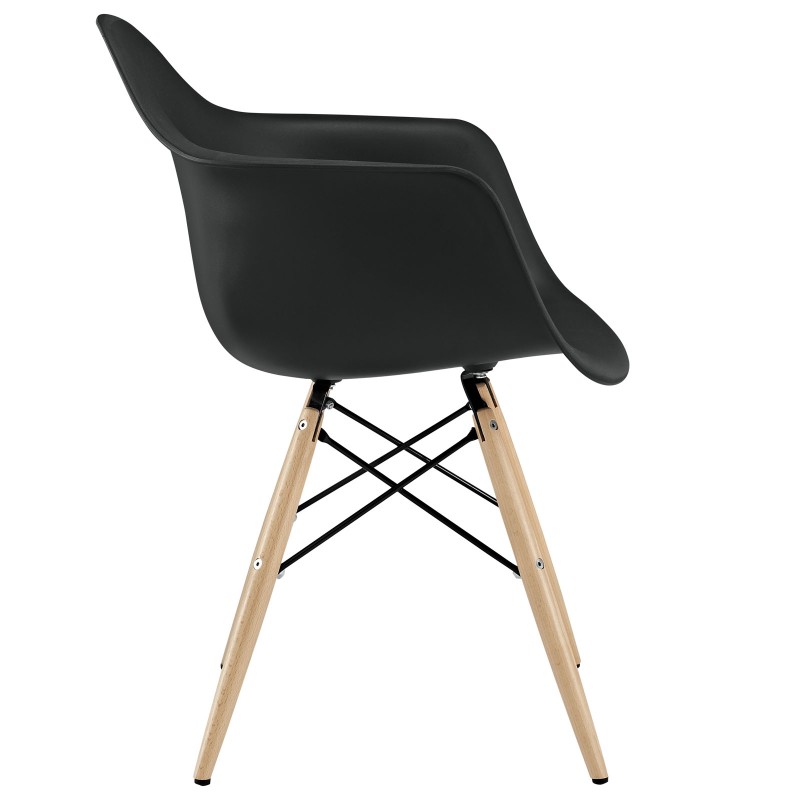 Pyramid Dining Armchair in Black