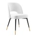 Rouse Performance Velvet Dining Side Chair in White