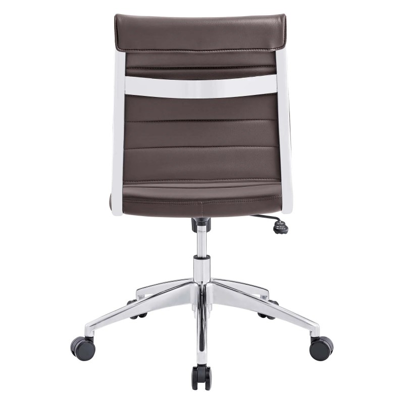 Armless-Mid-Back-Office-Chair-in-Brown