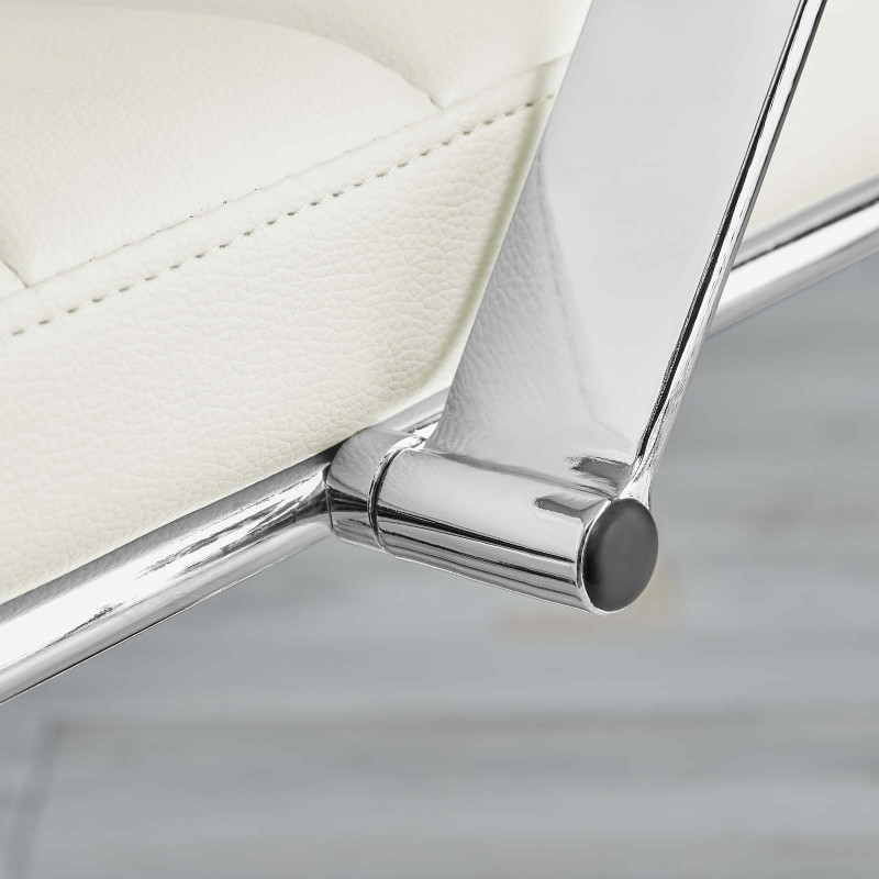 Back Office Chair in White Back Office Chair in White