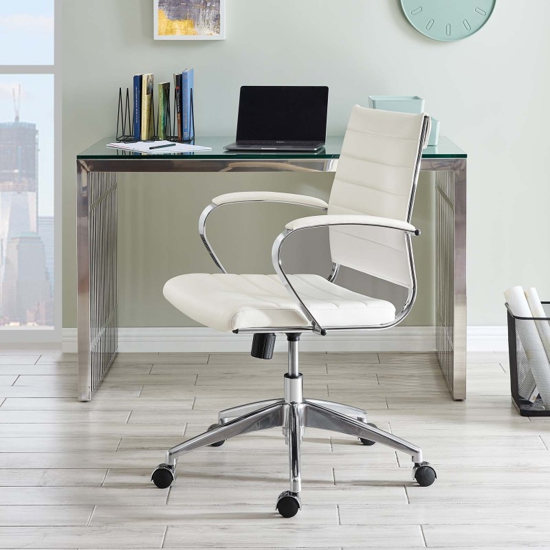 Back Office Chair in White Back Office Chair in White
