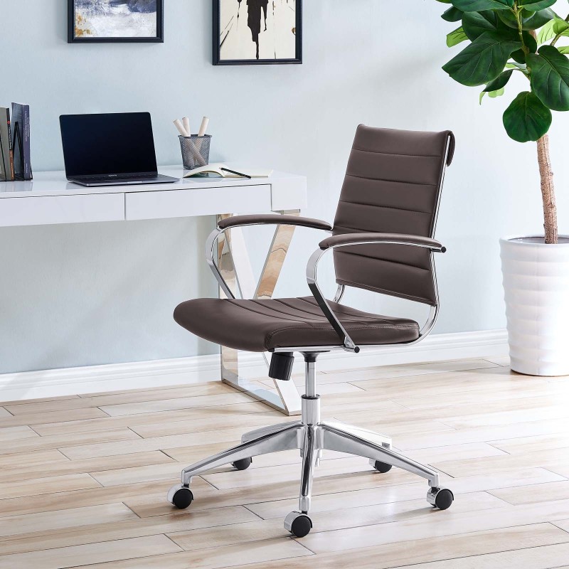 Back Office Chair in Brown