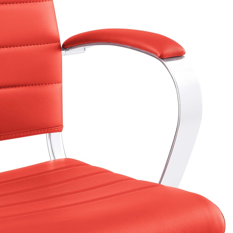 Back Office Chair in Red