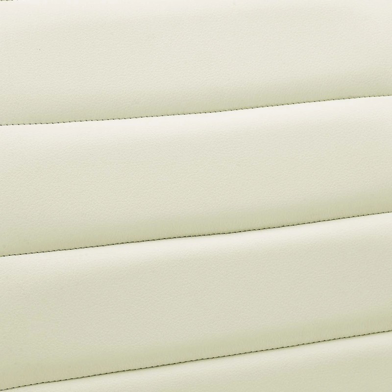 Armless Mid Back Vinyl Office Chair in White