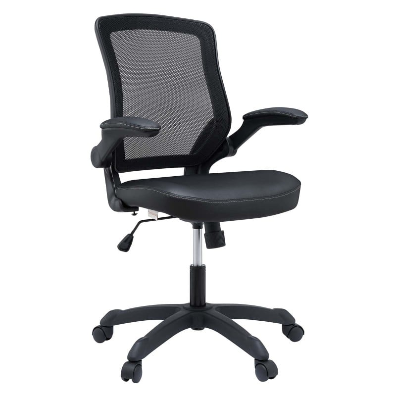 Vinyl Office Chair in Black Vinyl Office Chair in Black