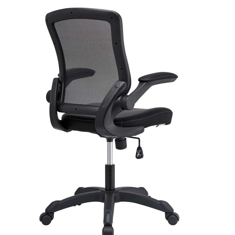Vinyl Office Chair in Black Vinyl Office Chair in Black