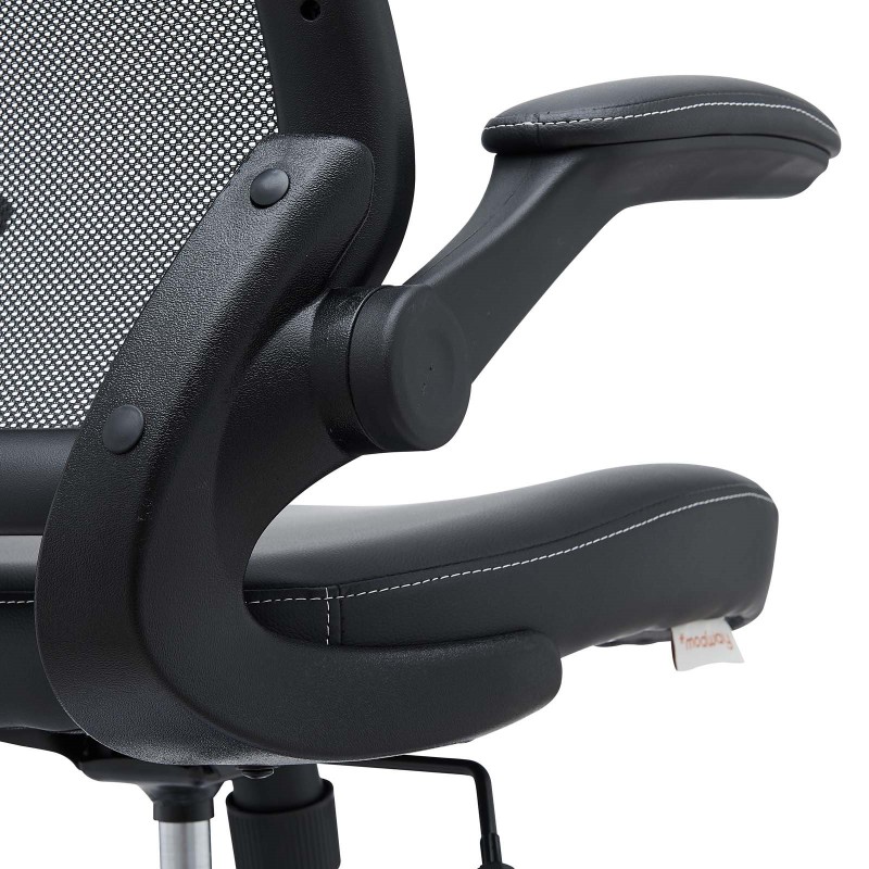 Vinyl Office Chair in Black Vinyl Office Chair in Black