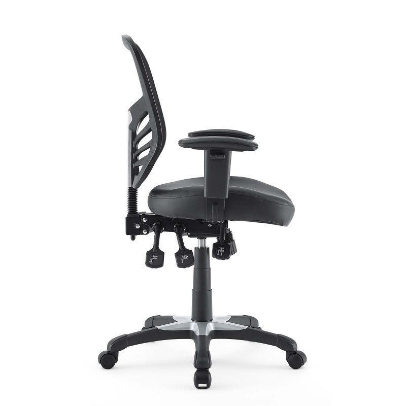 Vinyl Office Chair in Black