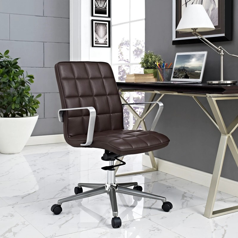 Tile Office Chair in Brown