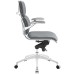 Mid Back Office Chair in Gray