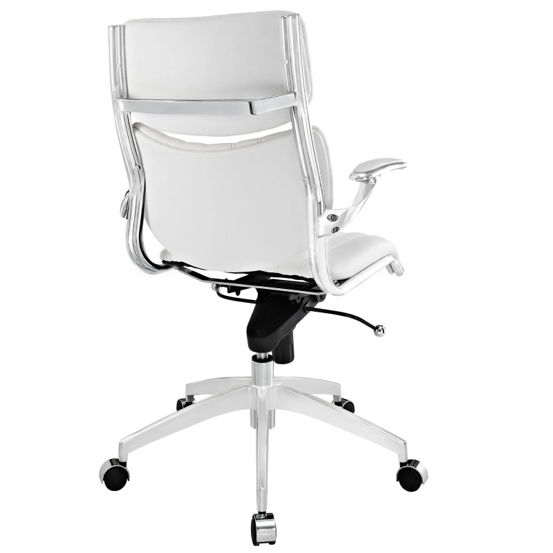 Mid Back Office Chair in White