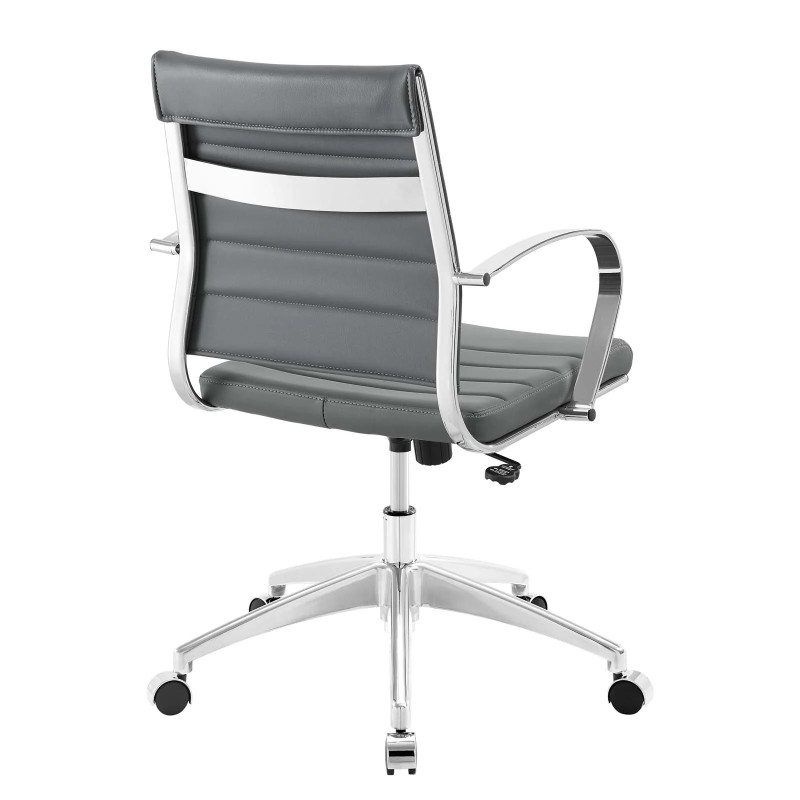 Mid Back Office Chair in Gray