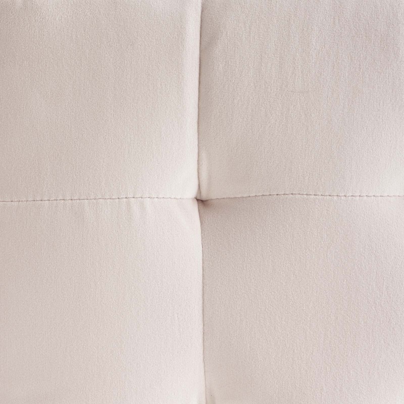 Contour Tufted Cube Performance Velvet Ottoman in Pink